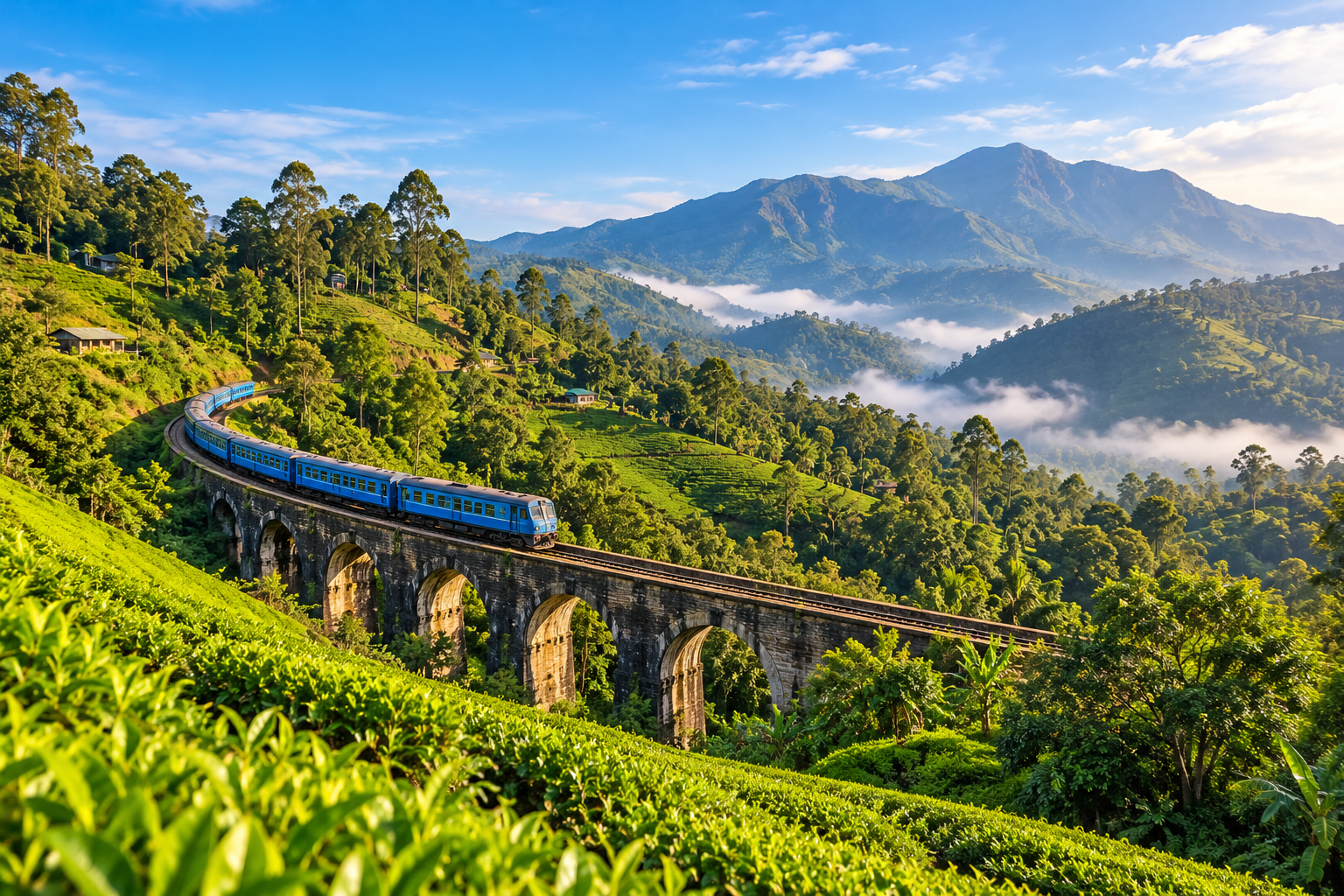 Lush Sri Lankan hill country